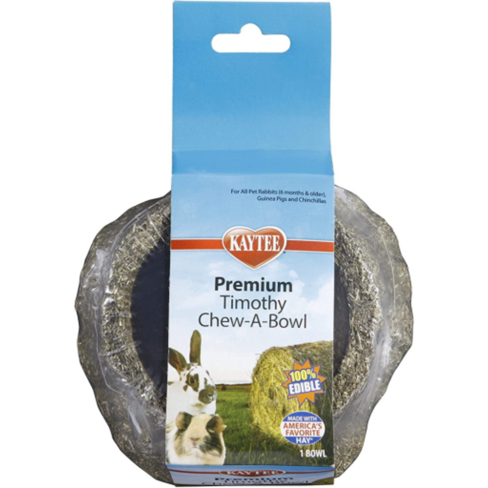 Kaytee Kaytee Premium Timothy Chew-A-Bowl: Edible Habitat Accessory for Small Pets