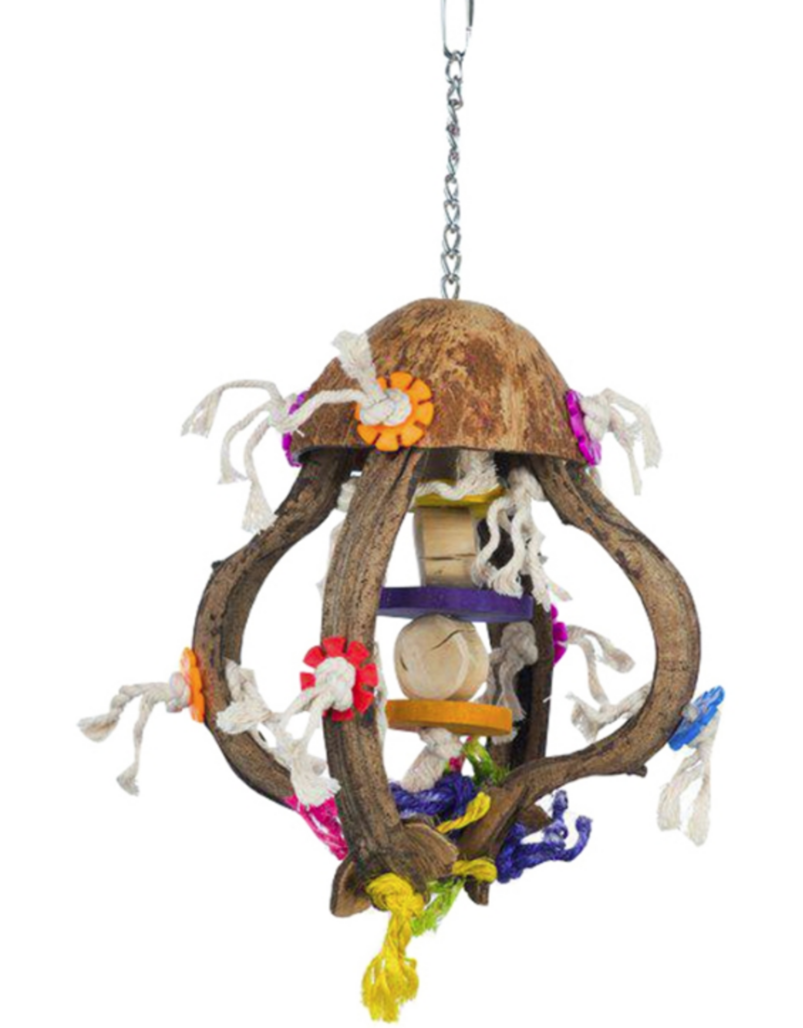 Prevue Pet Products Prevue Pet Products Playful Wood and Rope Jellyfish Bird Toy