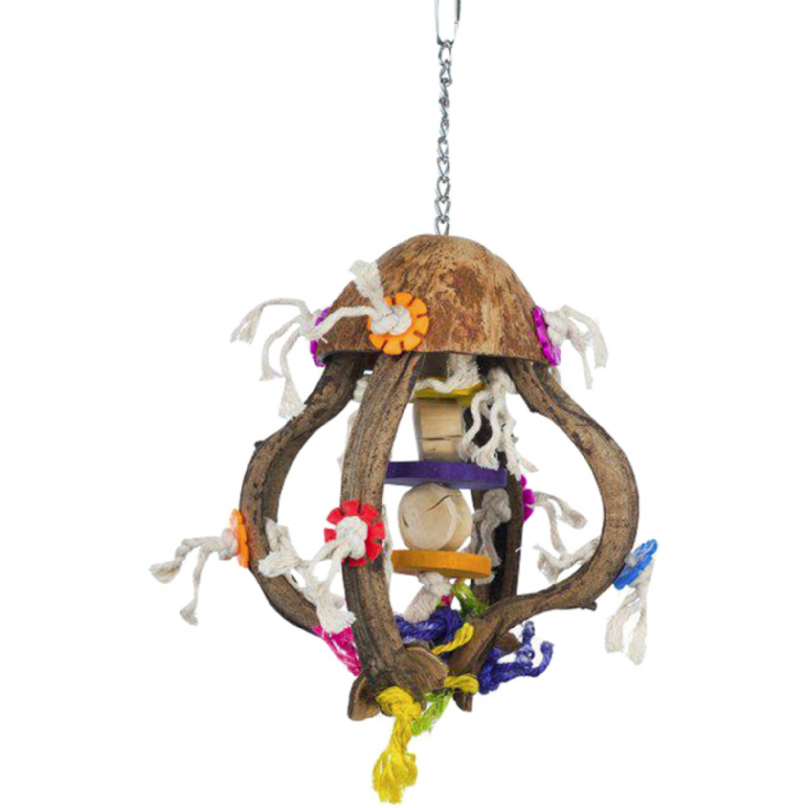 Prevue Pet Products Prevue Pet Products Playful Wood and Rope Jellyfish Bird Toy
