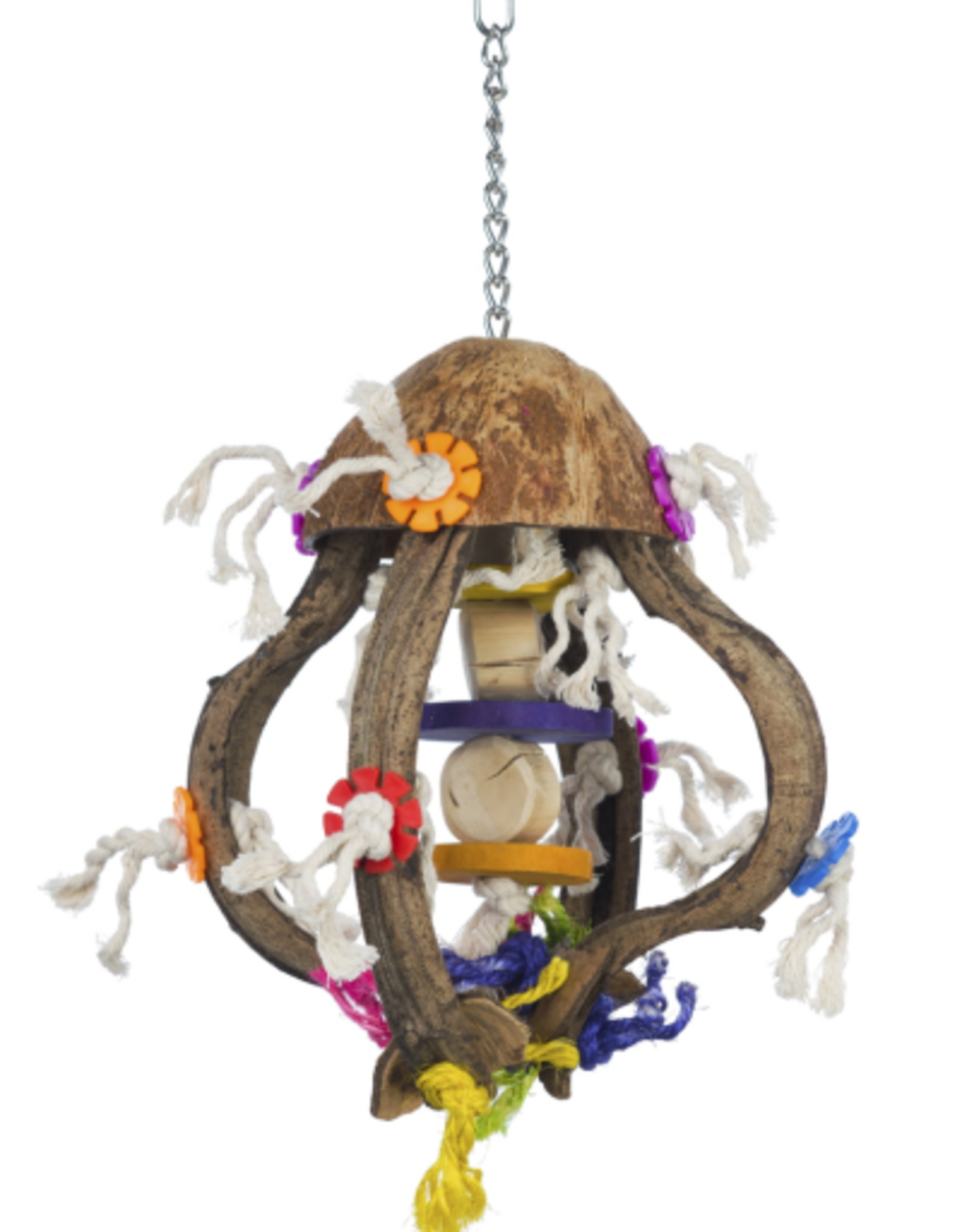 Prevue Pet Products Prevue Pet Products Playful Wood and Rope Jellyfish Bird Toy