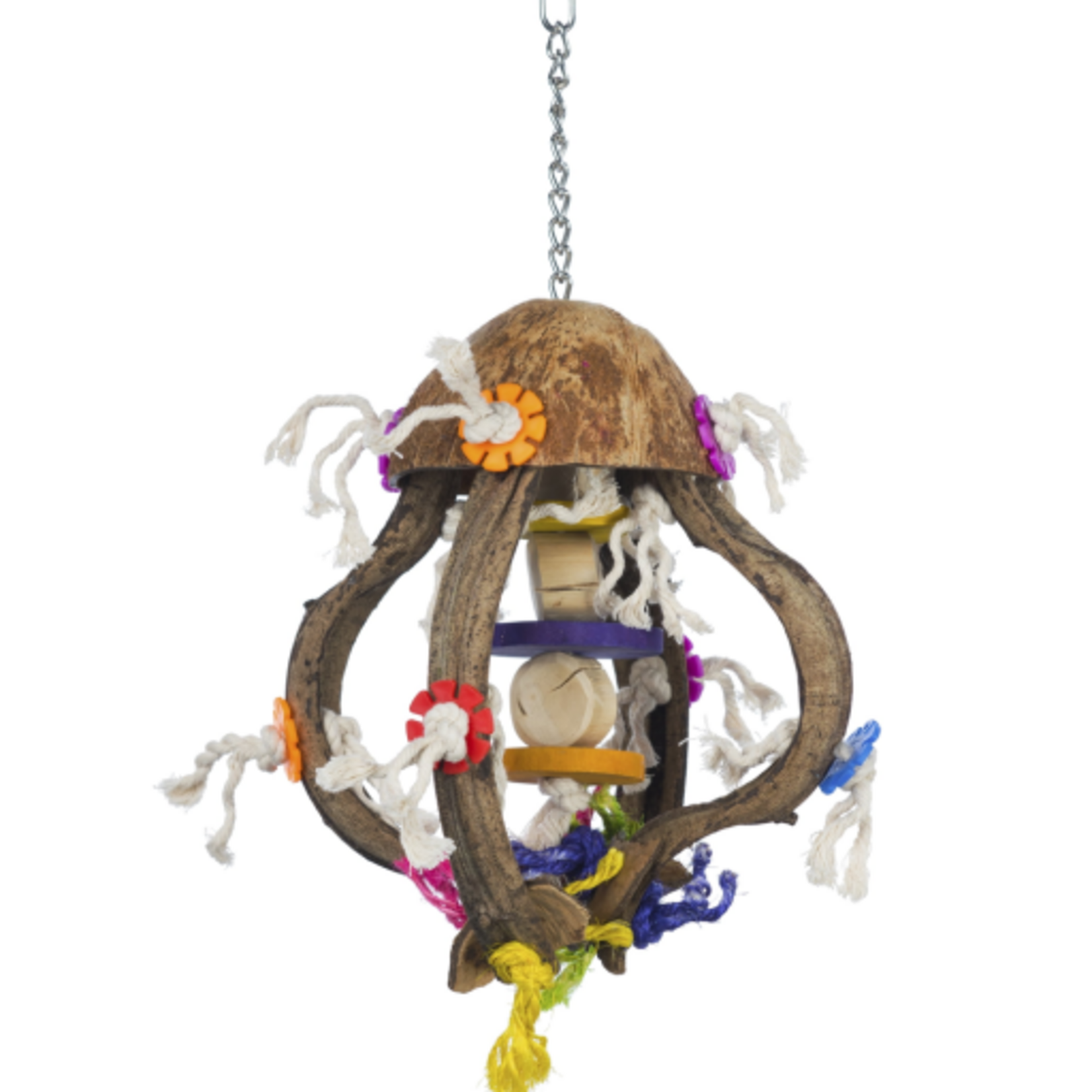 Prevue Pet Products Prevue Pet Products Playful Wood and Rope Jellyfish Bird Toy