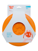 West Paw West Paw Zogoflex Zisc Large 8.5 Dog Toy Tangerine