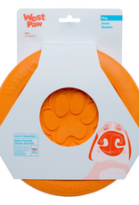 West Paw West Paw Zogoflex Zisc Large 8.5 Dog Toy Tangerine