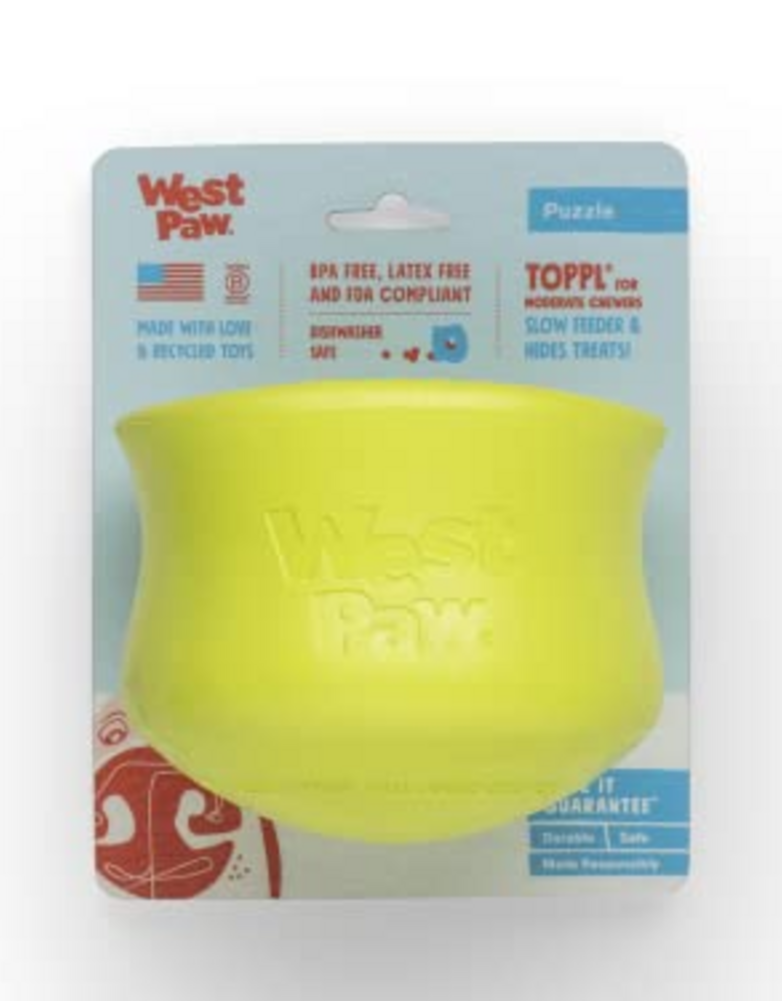 West Paw West Paw Zogoflex Toppl XLarge Granny Smith Dog Toy