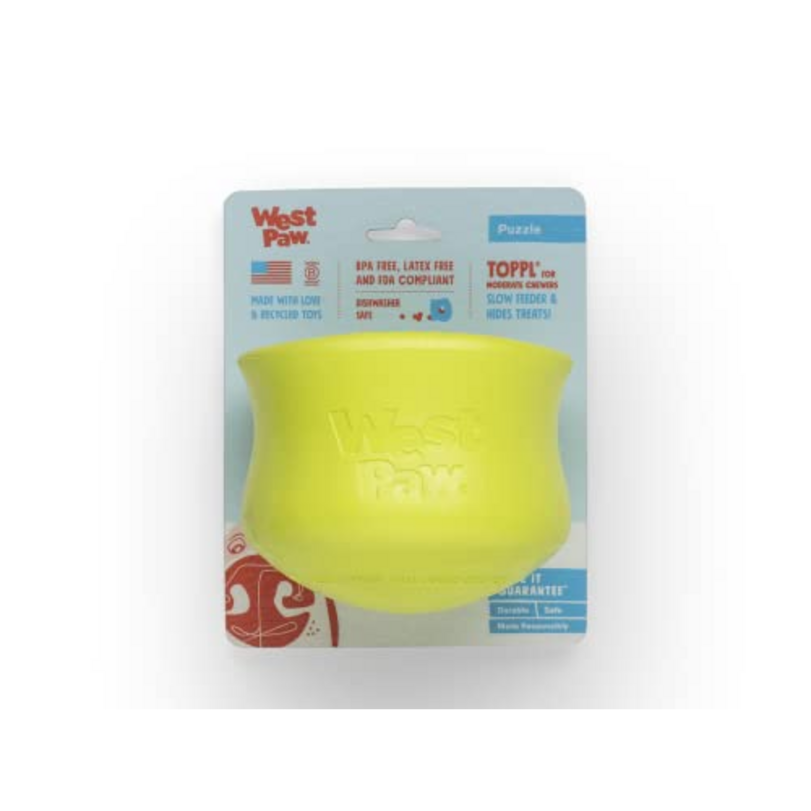 West Paw West Paw Zogoflex Toppl XLarge Granny Smith Dog Toy