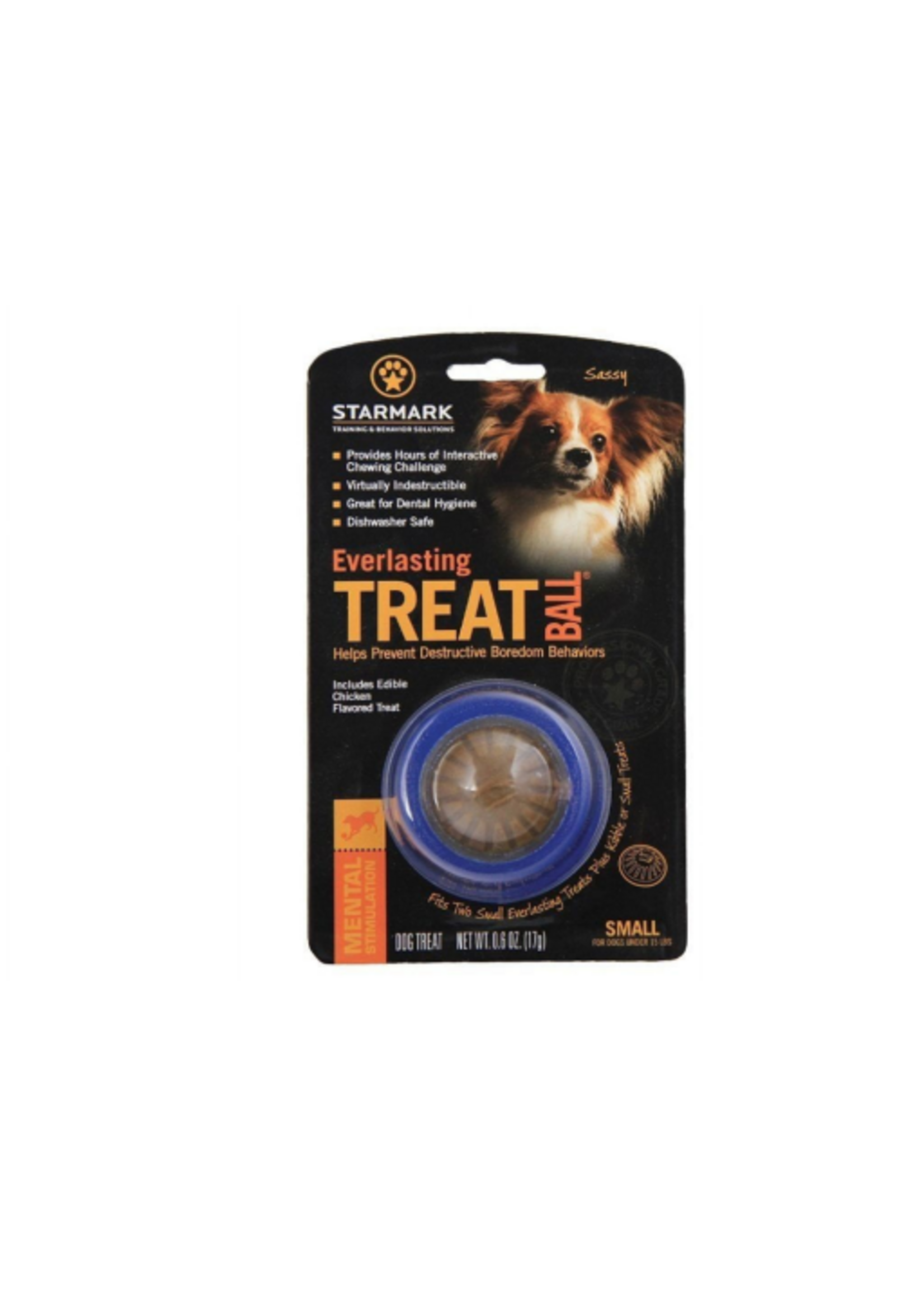 Starmark Starmark Everlasting Treat Ball Dog Toy Blue Large