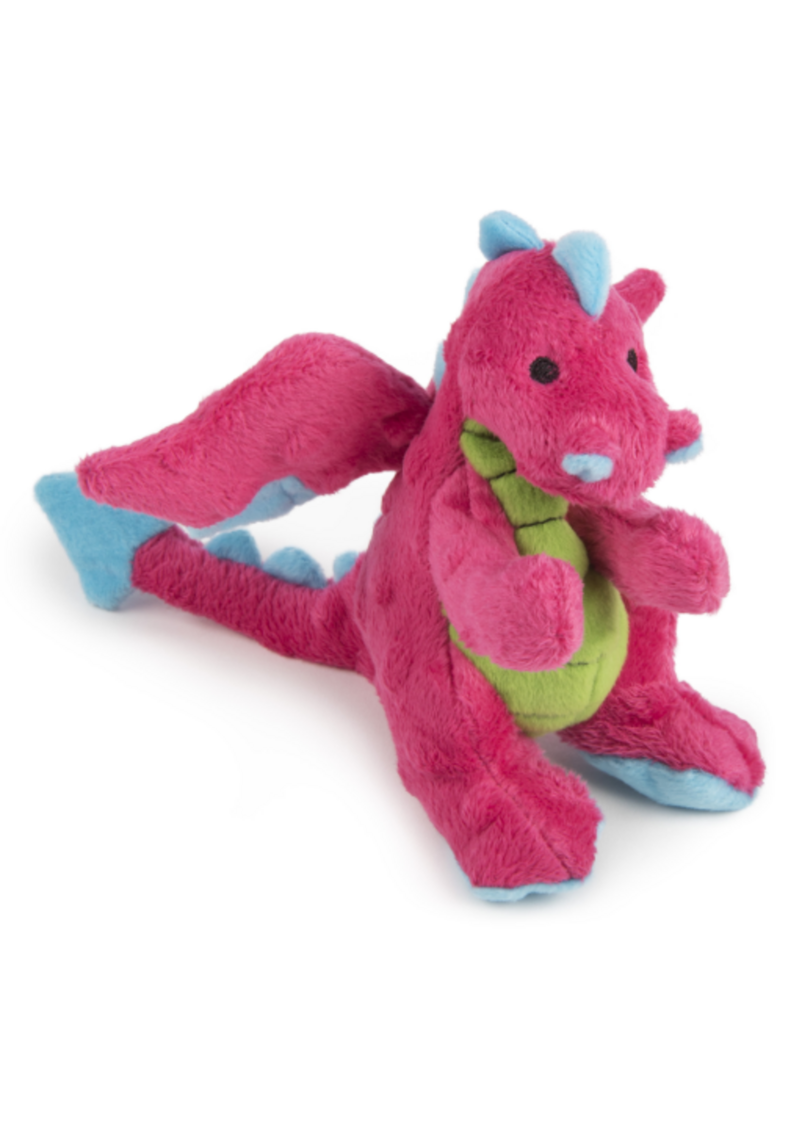 GoDog goDog Dragons Squeaky Plush Dog Toy - Pink Small
