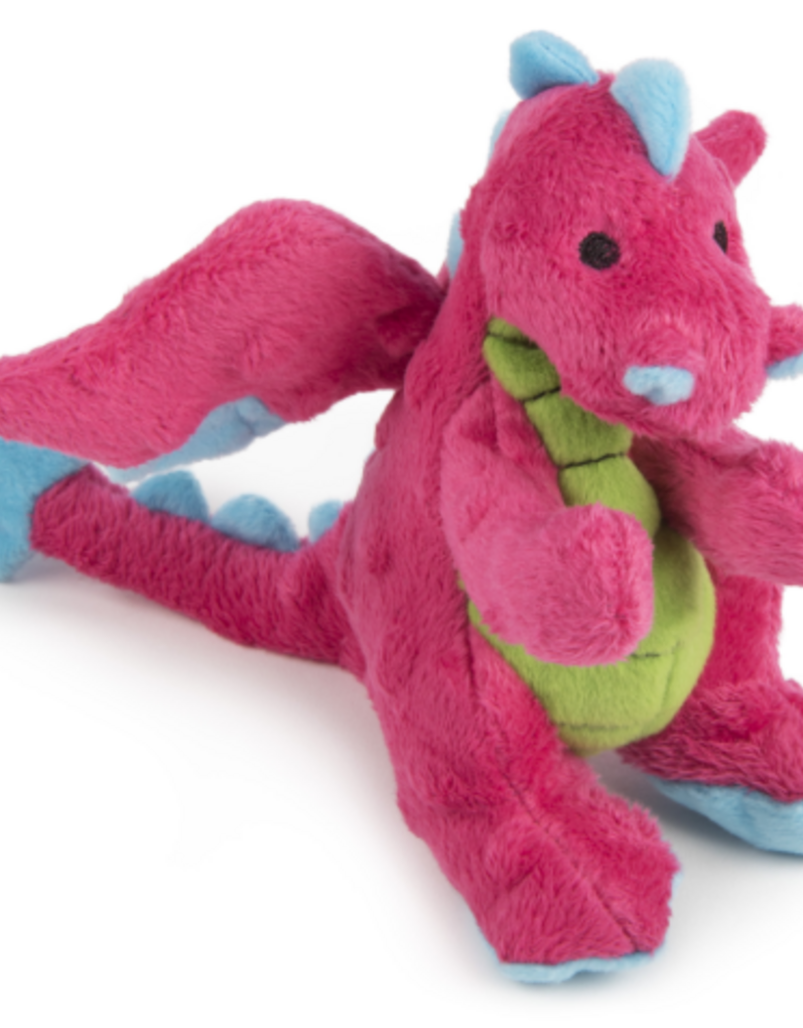 GoDog goDog Dragons Squeaky Plush Dog Toy - Pink Small