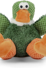 GoDog goDog Checkers Sitting Duck Squeaky Plush Dog Toy - Large