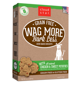 CLOUD STAR Cloud Star Wag More Bark Less Grain-Free Chicken & Sweet Potatoes Dry Dog Treat  14 oz