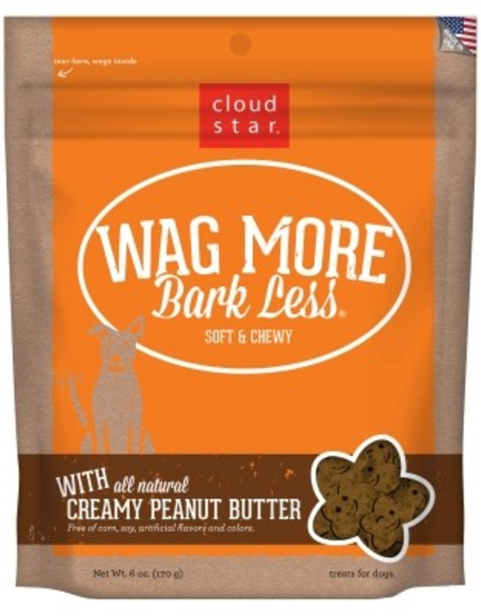 CLOUD STAR Cloud Star Wag More Bark Less Soft & Chewy Peanut Butter Dog Treats 6 oz