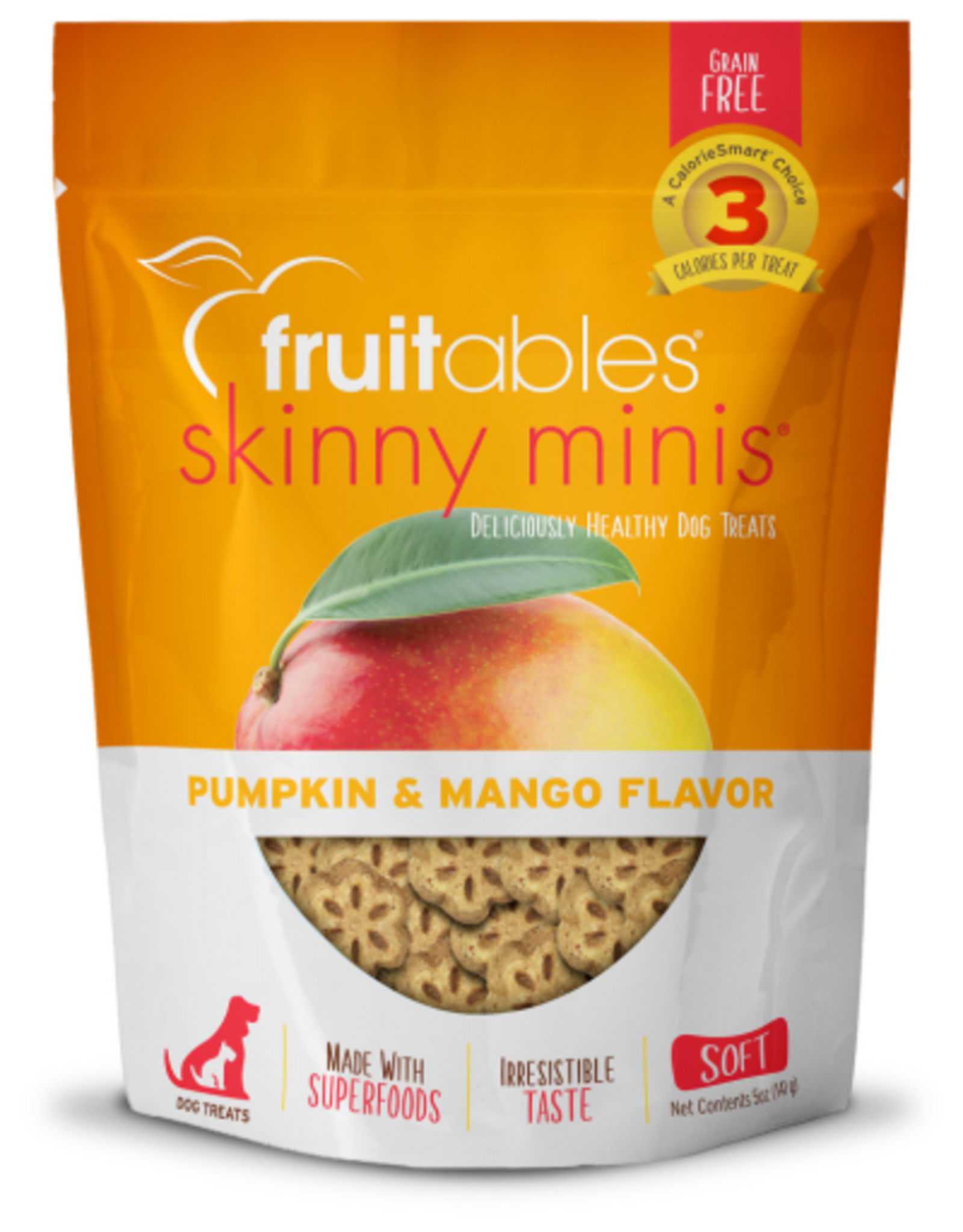 Fruitables Fruitables Skinny Mini Dog Treats Pumpkin and Mango 5 oz