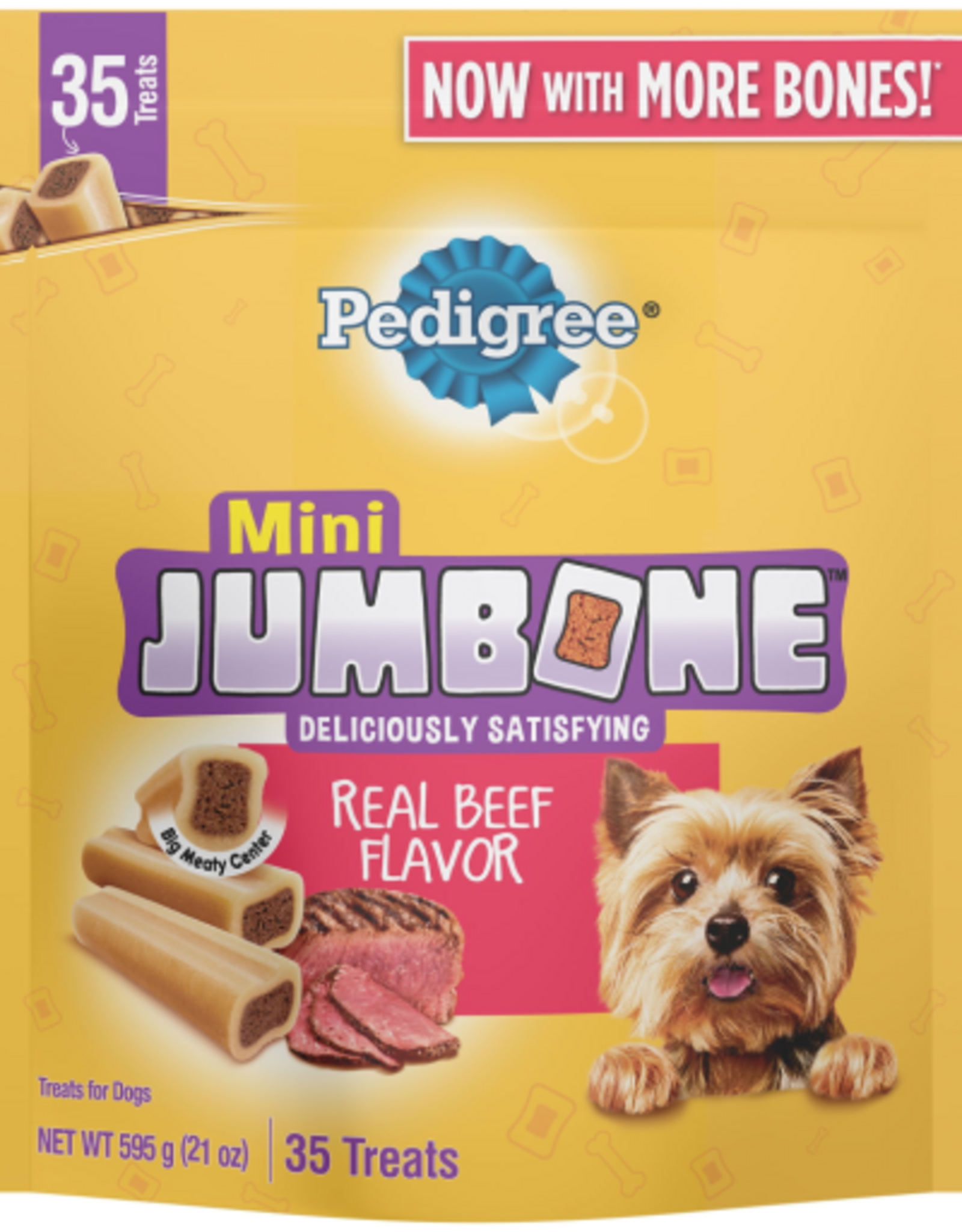 Pedigree Pedigree Mini Jumbone Real Beef Flavor Dental Treats For Dogs 21 Oz Pouch