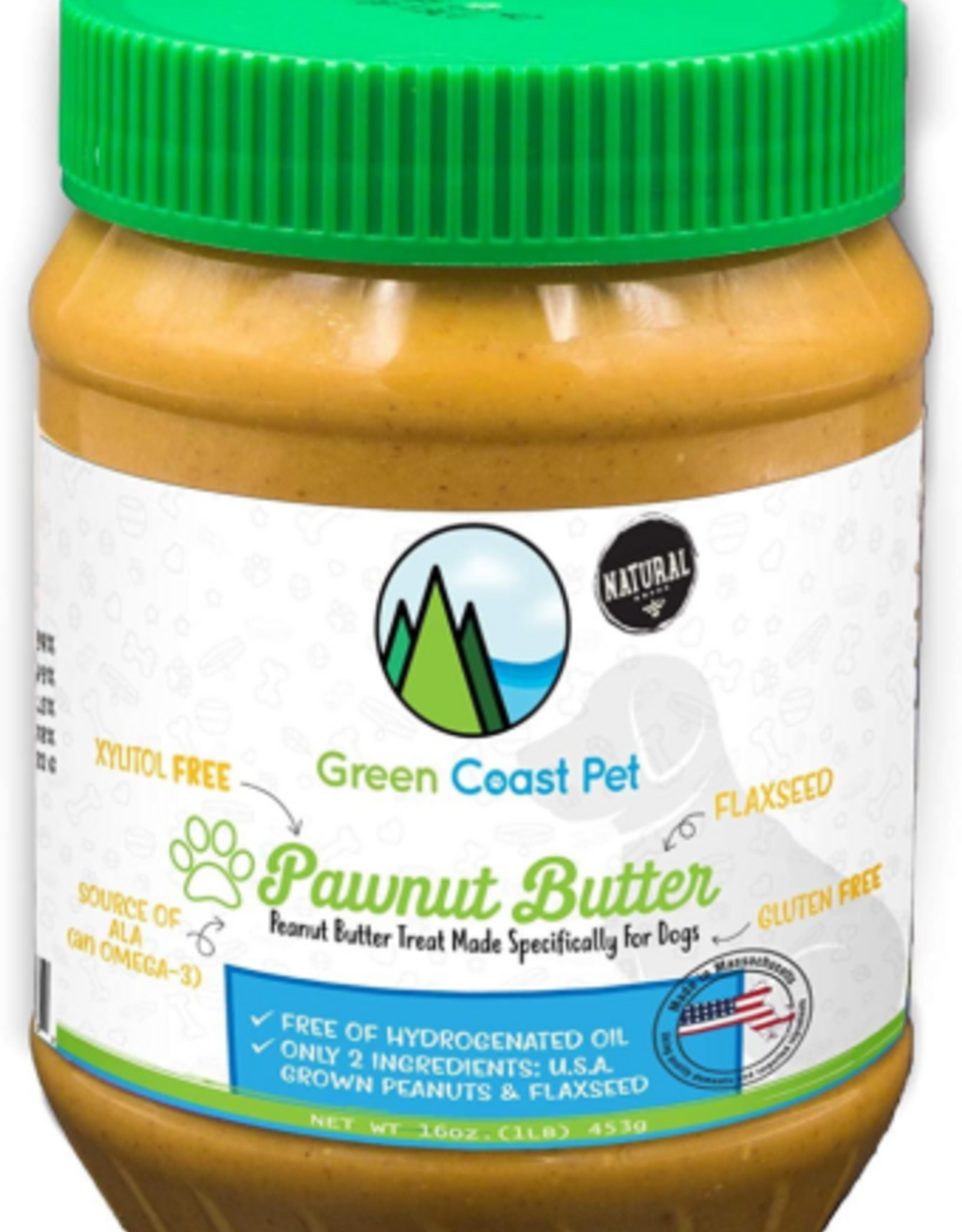GREEN COAST PET Green Coast Pet-Pawnut Butter Dog Treat 16 Oz