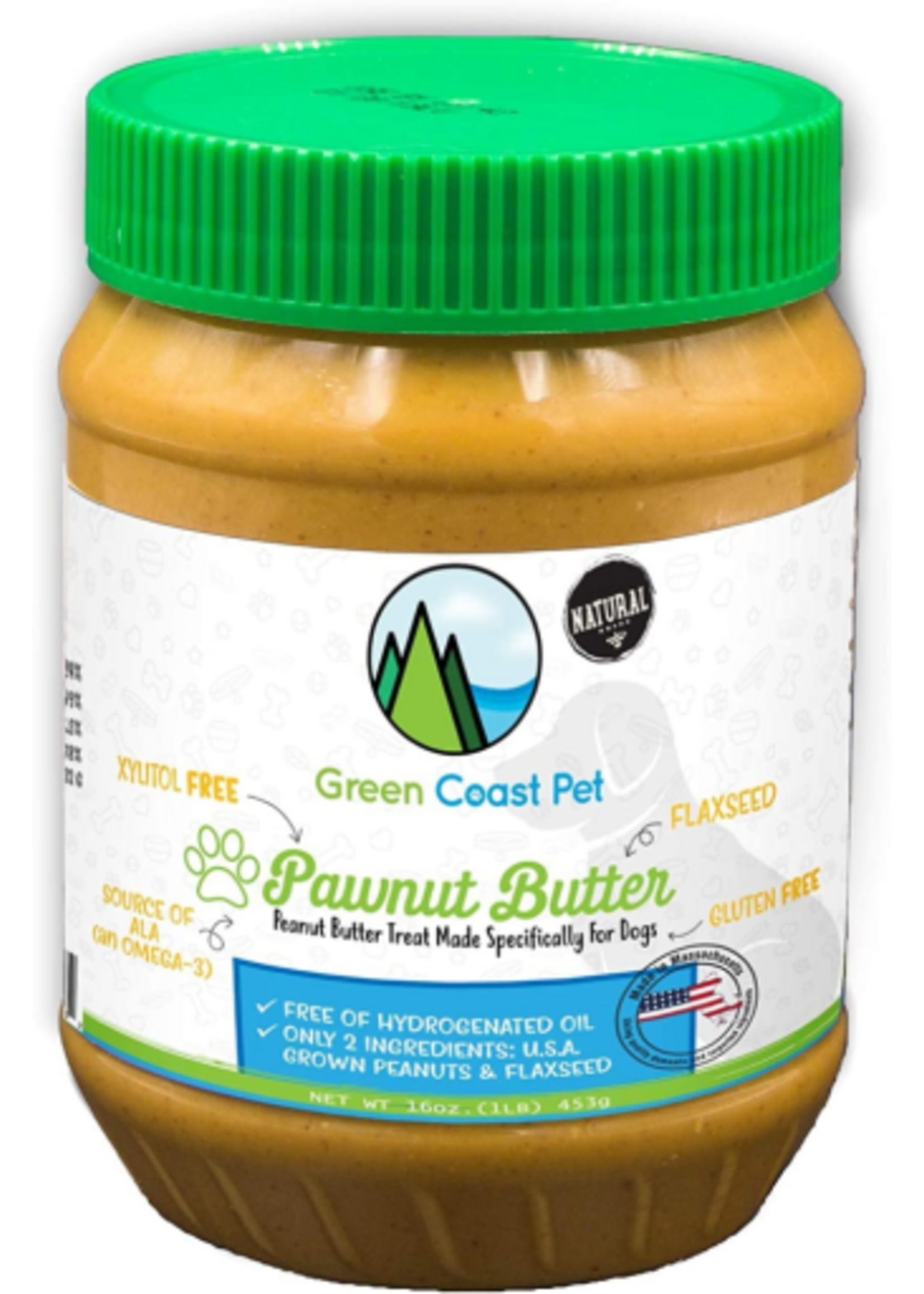 Green Coast Pet Green Coast Pet-Pawnut Butter Dog Treat 16 Oz