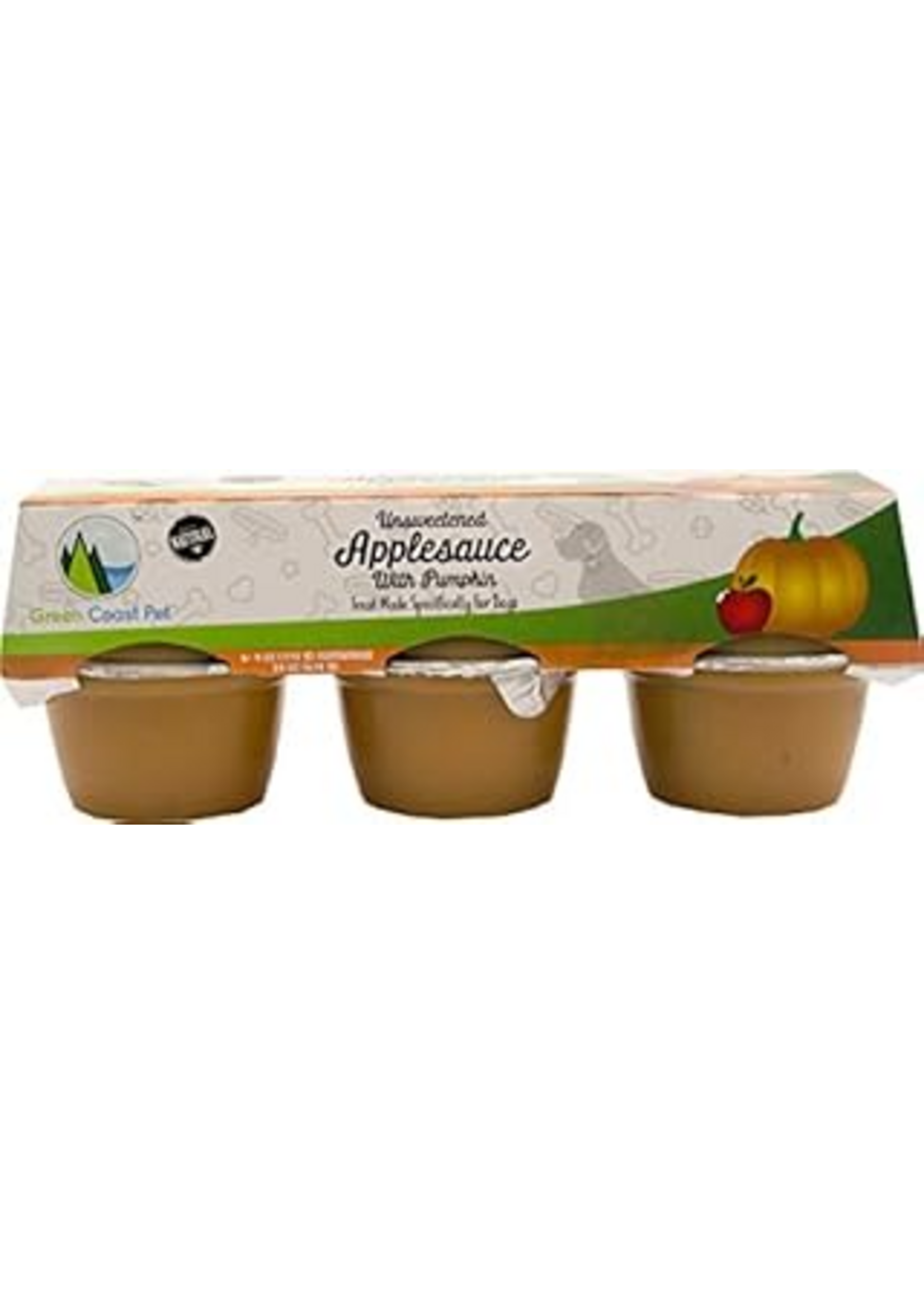 Green Coast Pet Green Coast Pet Unsweetened Applesauce with Pumpkin for Dogs 6 Pack