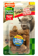 Nylabone Nylabone Natural Healthy Edibles Wild Bison Chew Treats - Small 8 Pack