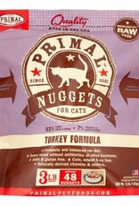 Primal Primal Nuggets Turkey Formula Frozen Cat Food, 3 Lb
