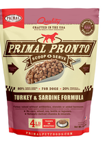 Primal Primal Pronto Turkey & Sardine Formula Raw Frozen Dog Food, 4 Lb