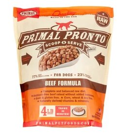 Primal Primal Pronto Beef Formula Frozen Dog Food, 4 Lb