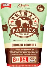 Primal Primal Patties Chicken Formula Raw Frozen Dog Food, 6 Lb