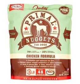 Primal Primal Nuggets Chicken Formula Raw Frozen Dog Food, 3 Lb