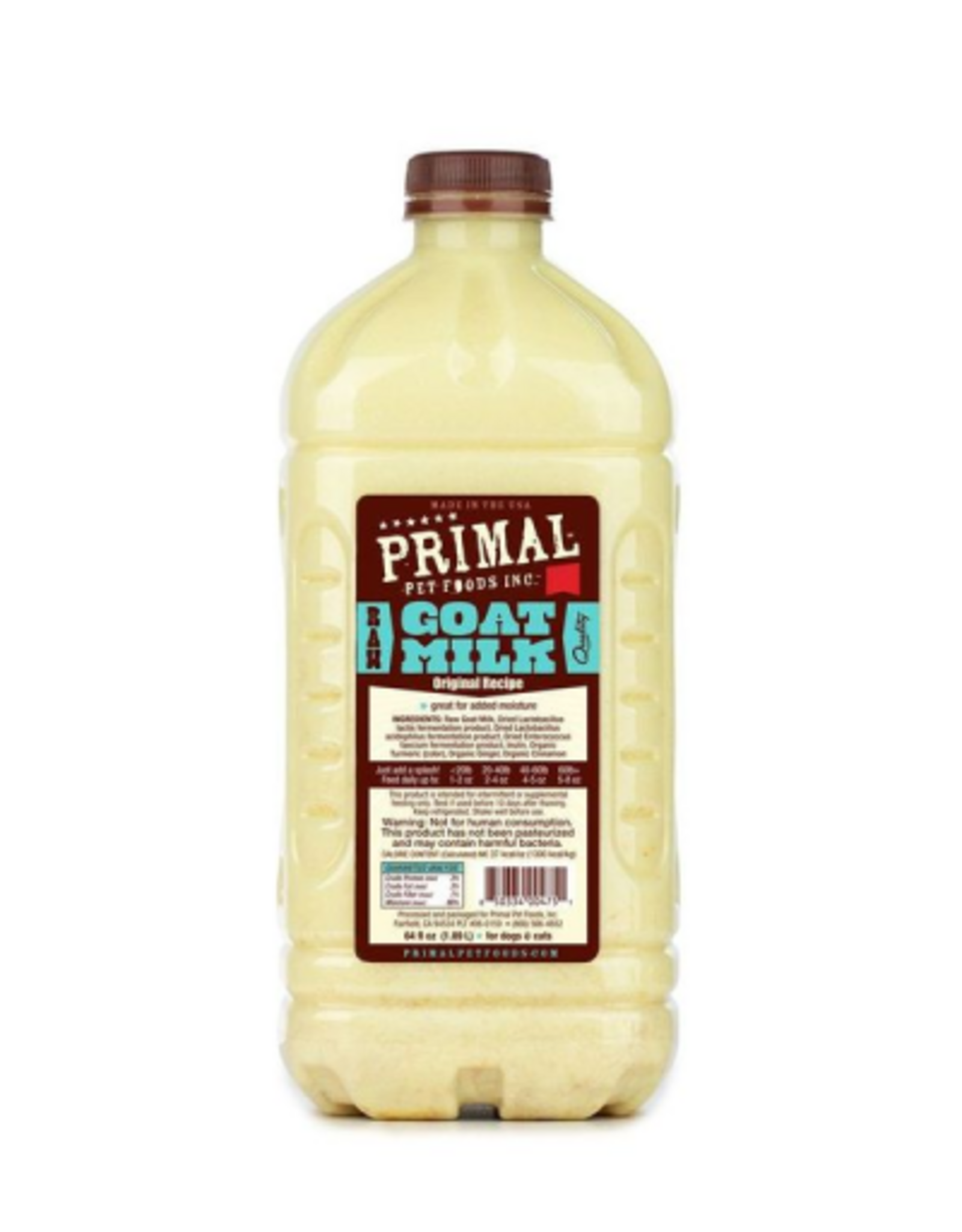 Primal Primal Dog Cat Raw Goat Milk 64 oz
