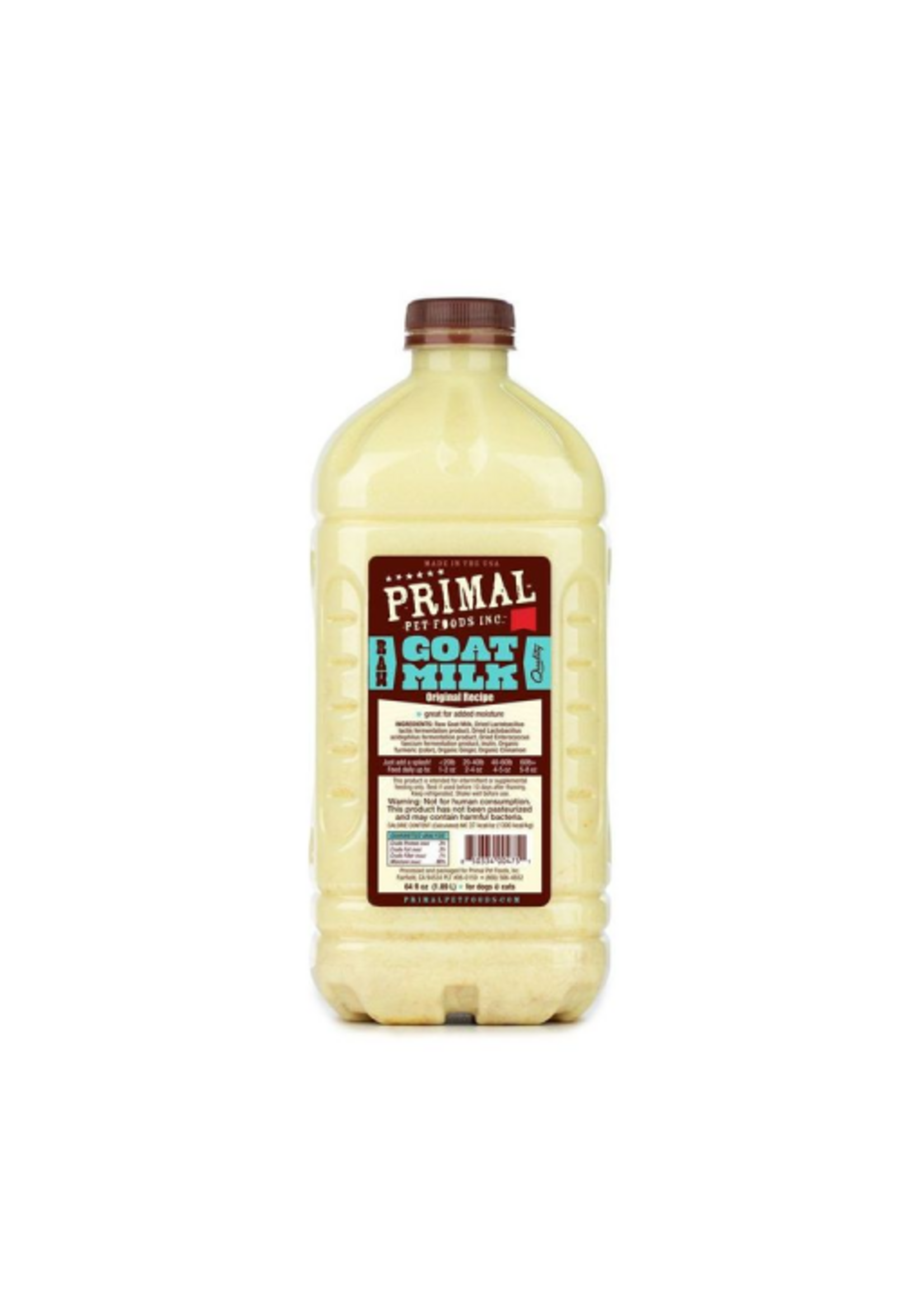 Primal Primal Dog Cat Raw Goat Milk 64 oz