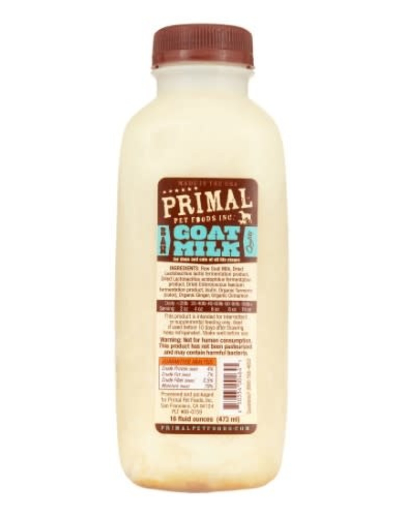 Primal Primal Dog Cat Raw Goat Milk 16 Oz.