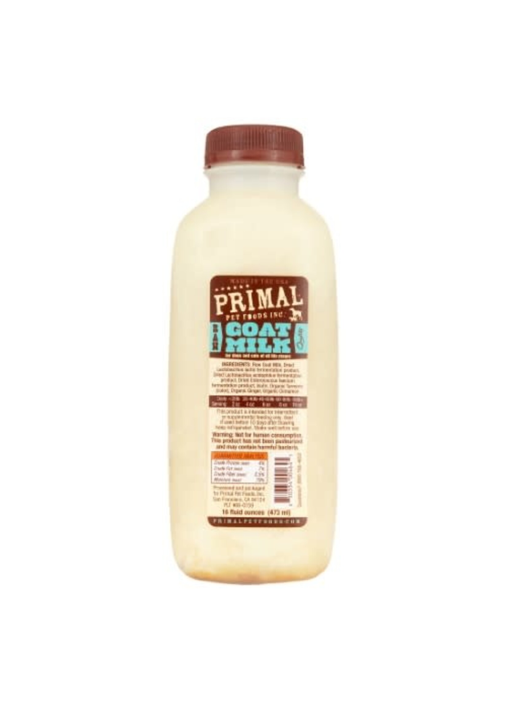 Primal Primal Dog Cat Raw Goat Milk 16 Oz.
