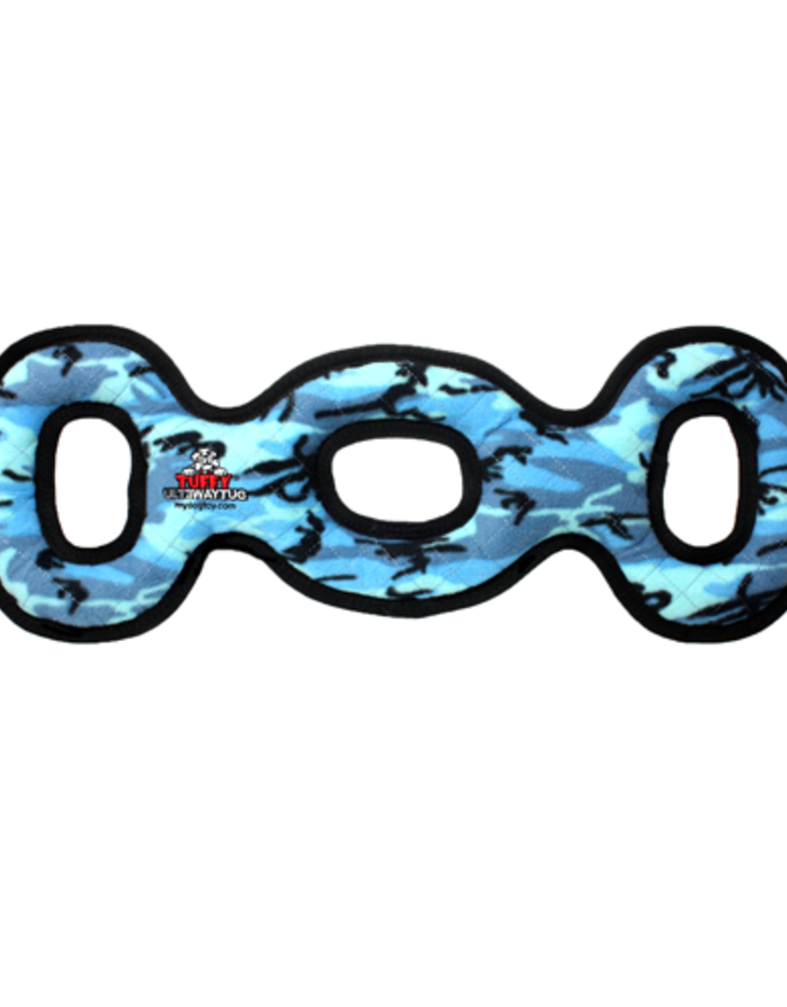 Tuffy's Tuffy's Ultimate 3WayTug Camo Blue  Durable Dog Toy