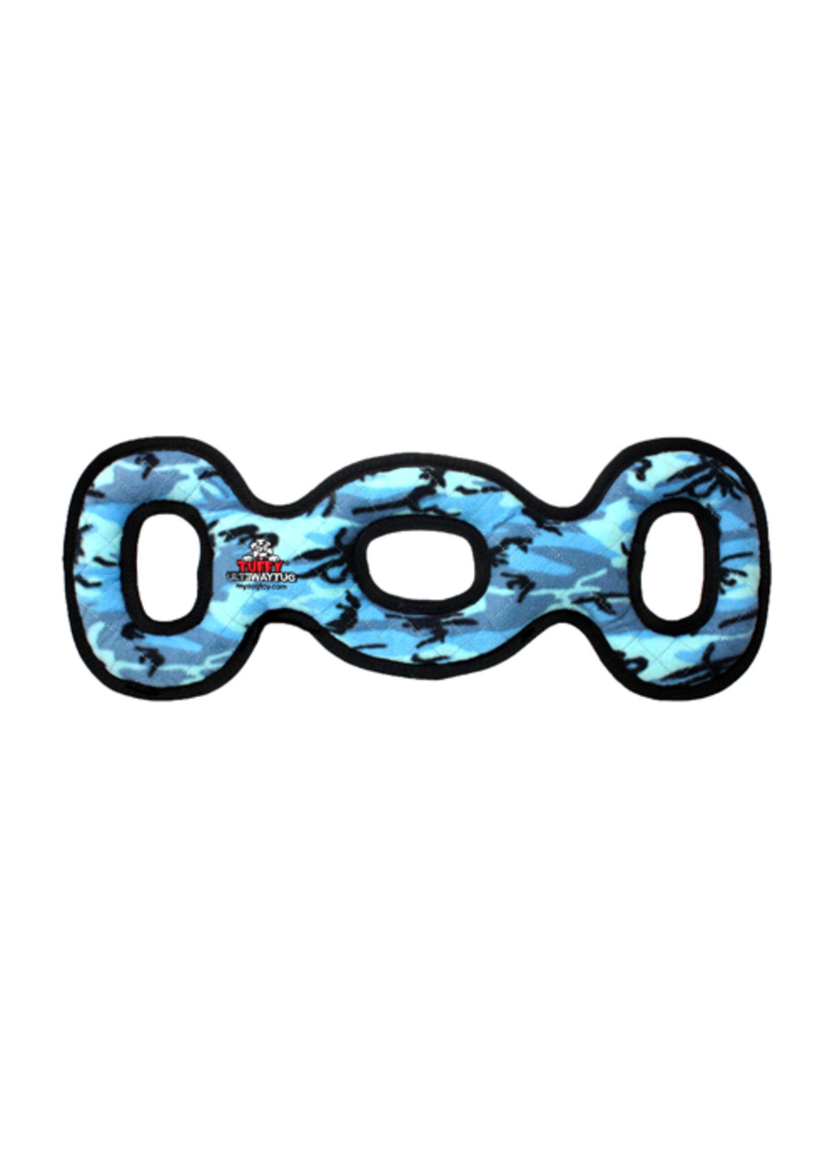Tuffy's Tuffy's Ultimate 3WayTug Camo Blue  Durable Dog Toy