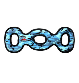 Tuffy's Tuffy's Ultimate 3WayTug Camo Blue  Durable Dog Toy