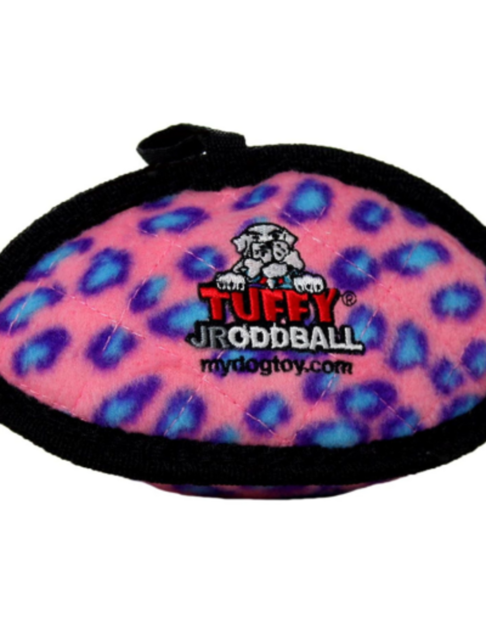 Tuffy's Tuffy Jr Odd Ball Pink Leopard  Durable Dog Toy