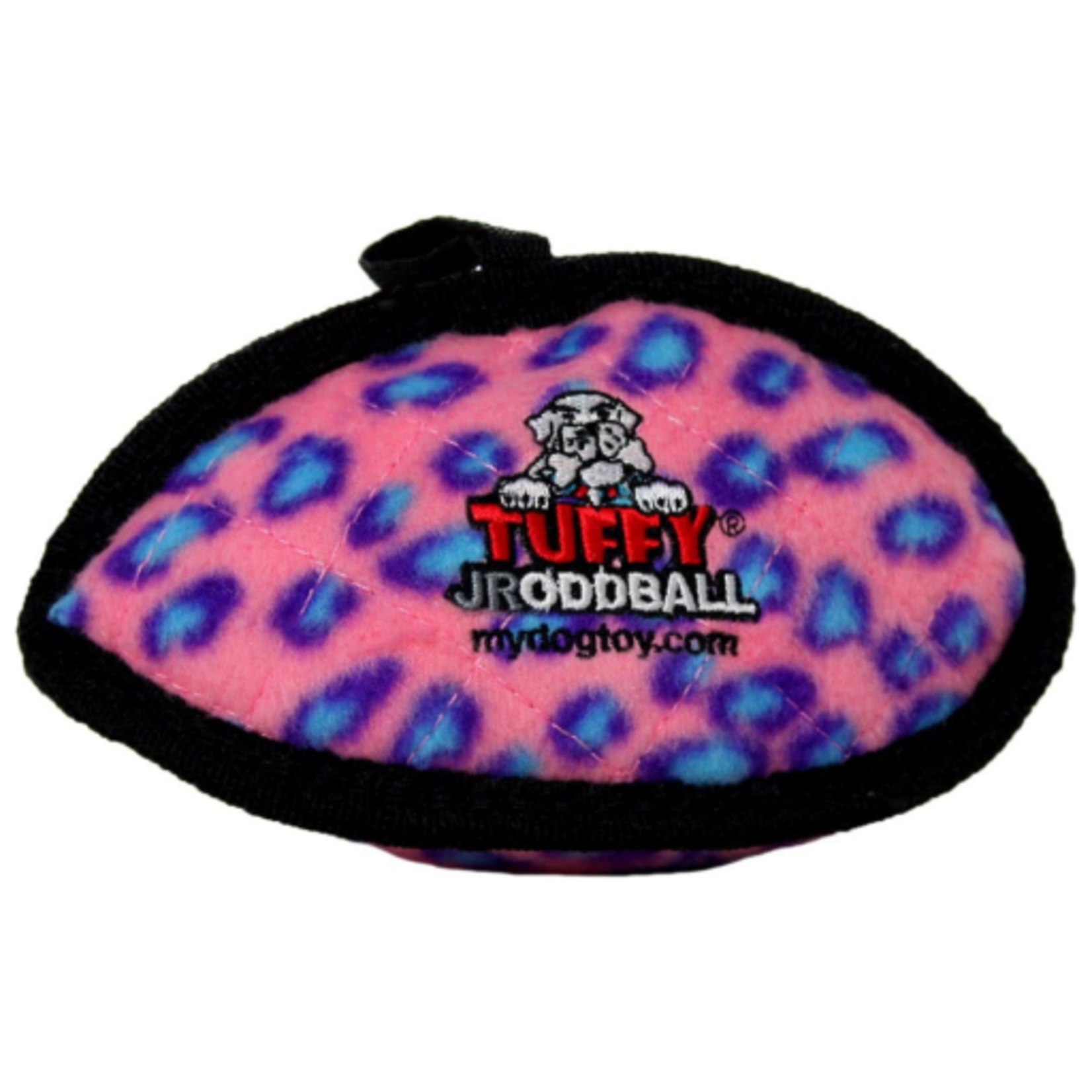 Tuffy's Tuffy Jr Odd Ball Pink Leopard  Durable Dog Toy