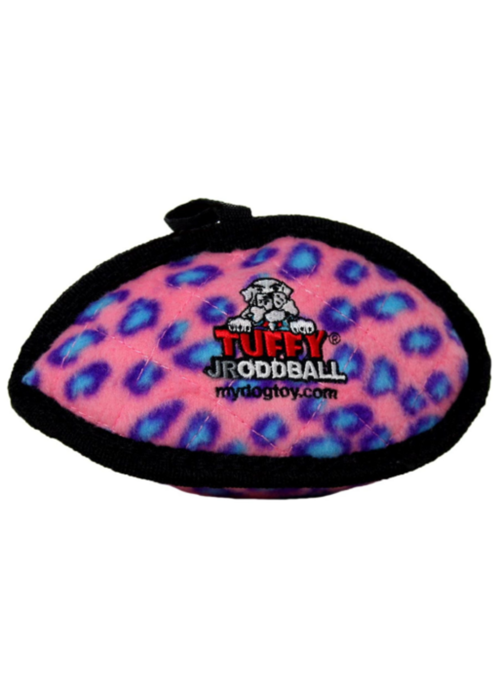 Tuffy's Tuffy Jr Odd Ball Pink Leopard  Durable Dog Toy