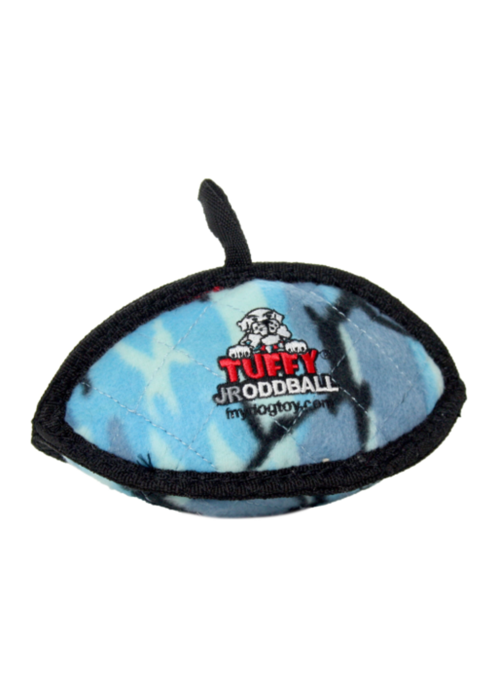 Tuffy's Tuffy Junior Odd Ball Camo Blue  Durable Dog Toy