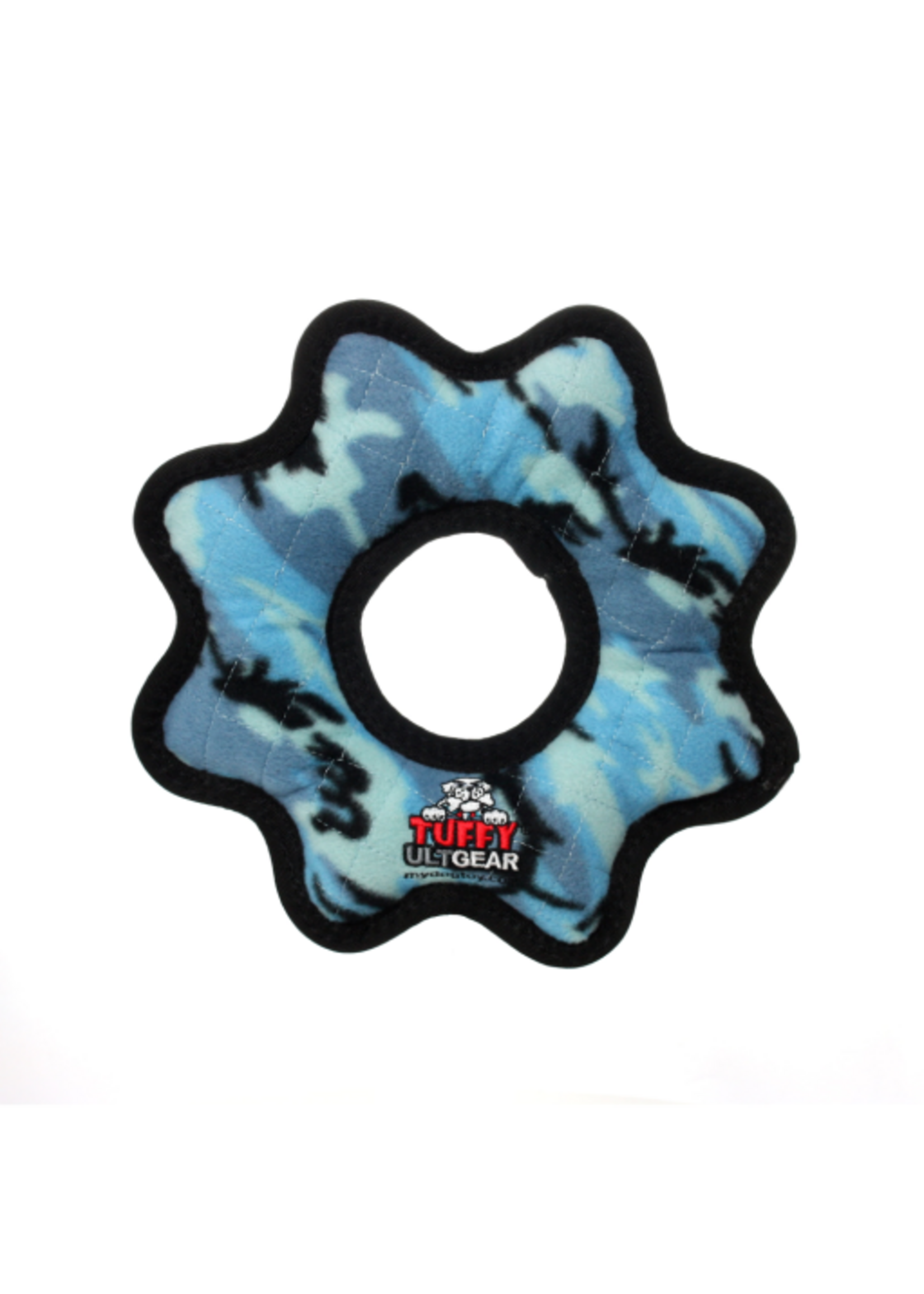 Tuffy's Tuffy's Ultimate Gear Ring Durable Dog Toy  Camo Blue