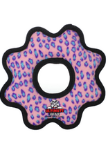 Tuffy's Tuffy's Ultimate Gear Ring Pink Leopard  Durable Squeaky Dog Toy