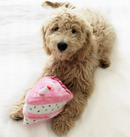 Zippy Paws Zippy Paws Birthday Cake Dog Toy Pink