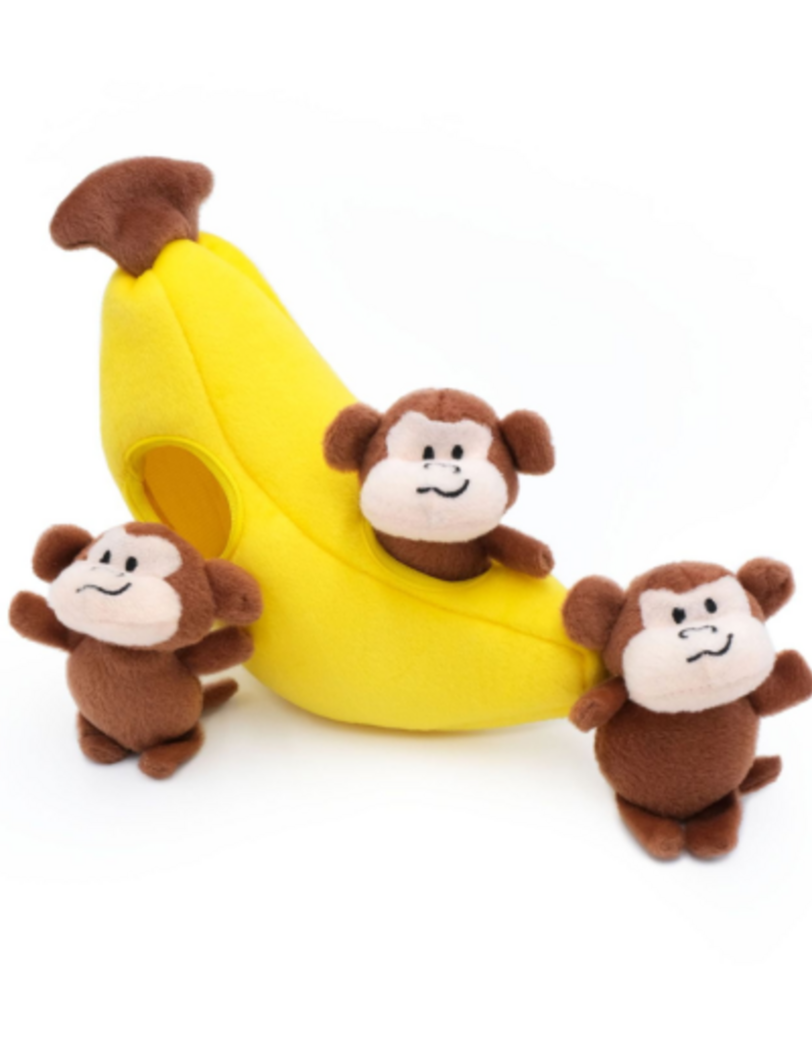 Zippy Paws Zippy Paws Monkey Banana Interactive Burrow Toy