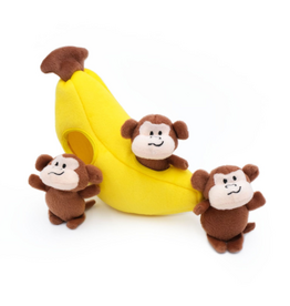 Zippy Paws Zippy Paws Monkey Banana Interactive Burrow Toy