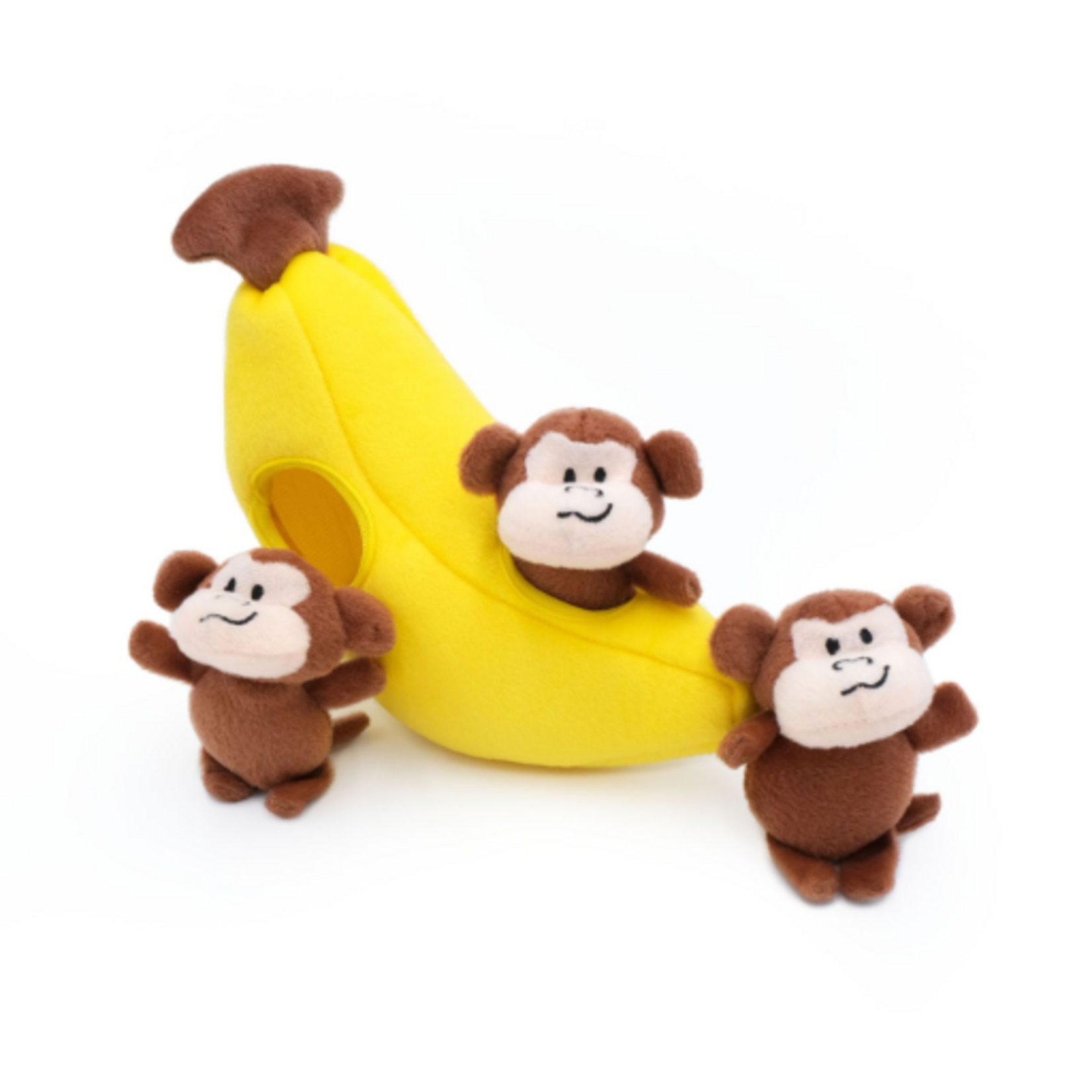 Zippy Paws Zippy Paws Monkey Banana Interactive Burrow Toy