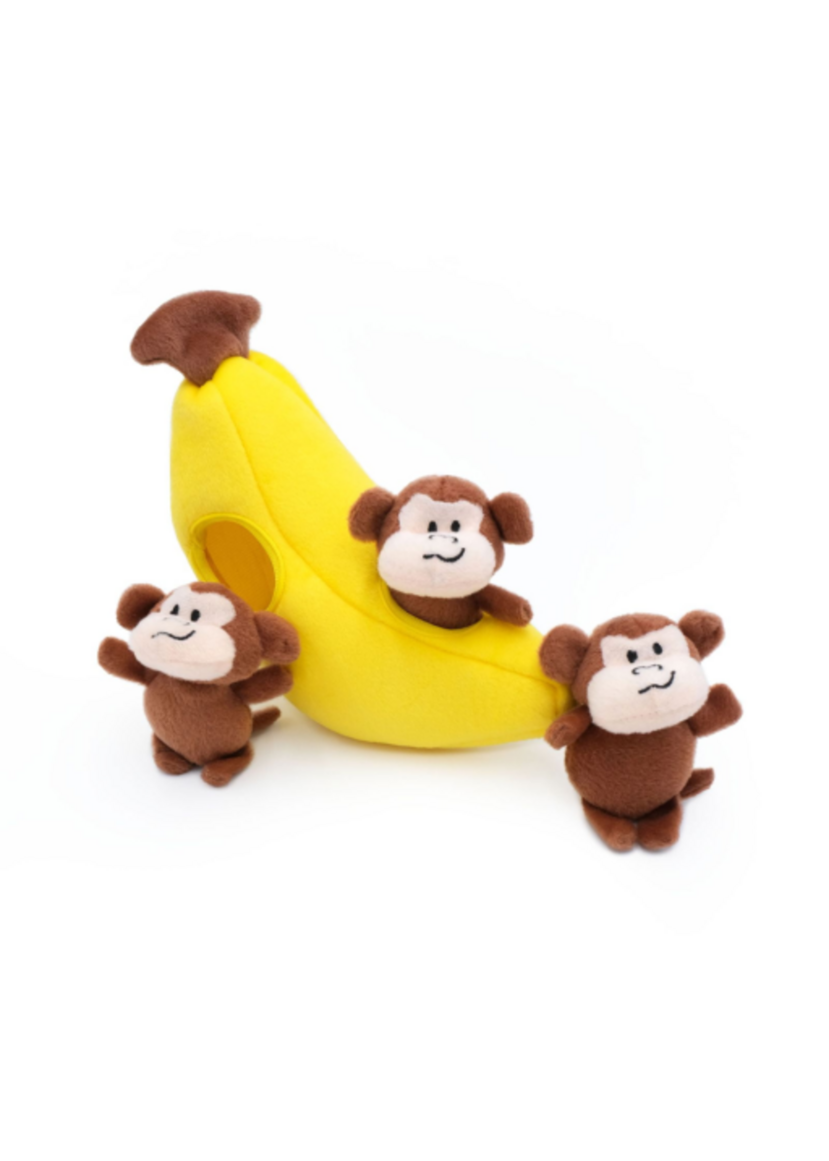 Zippy Paws Zippy Paws Monkey Banana Interactive Burrow Toy