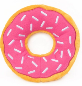 Zippy Paws Zippy Paws Jumbo Donutz Strawberry Dog Toy
