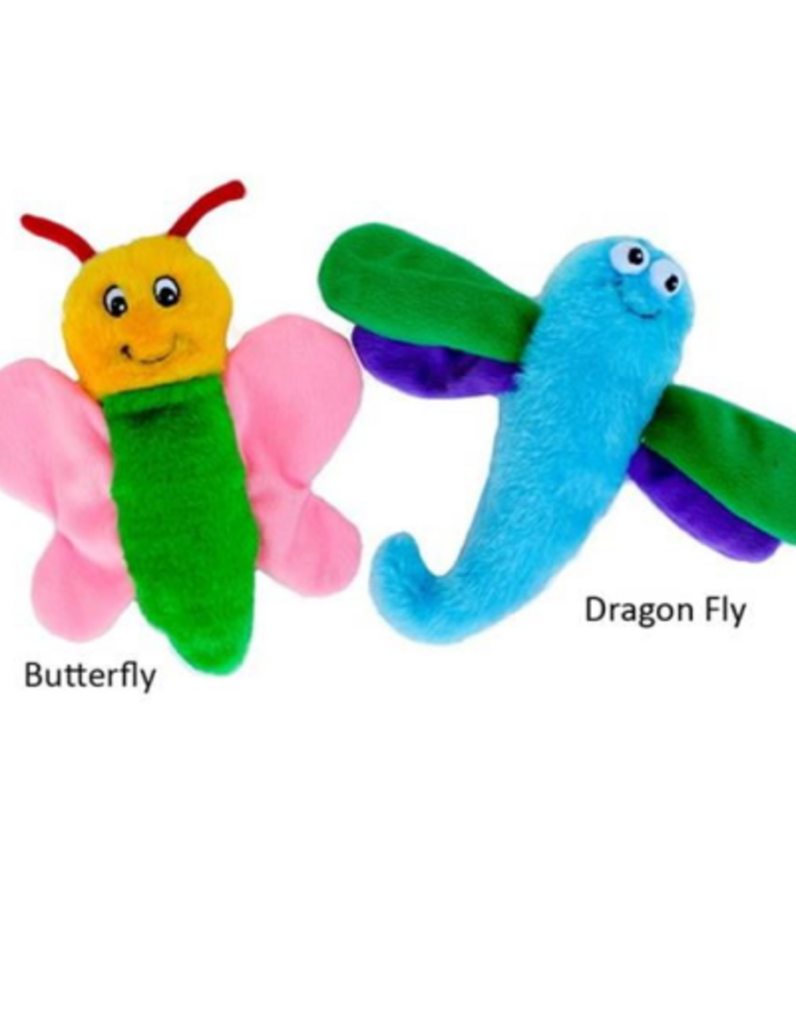 Zippy Paws Zippy Paws MLB Crinkle Toy Plush Dog Toy for Monkey Large Butterfly