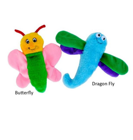Zippy Paws Zippy Paws MLB Crinkle Toy Plush Dog Toy for Monkey Large Butterfly