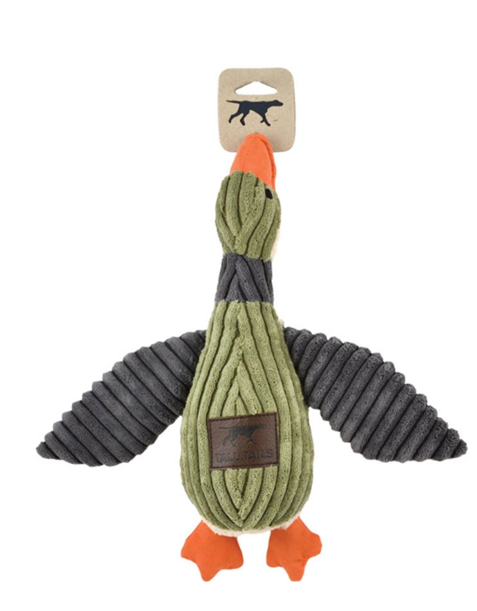 Tall Tails Tall Tails Squeaker Duck Dog Toy Sage - 12 in.