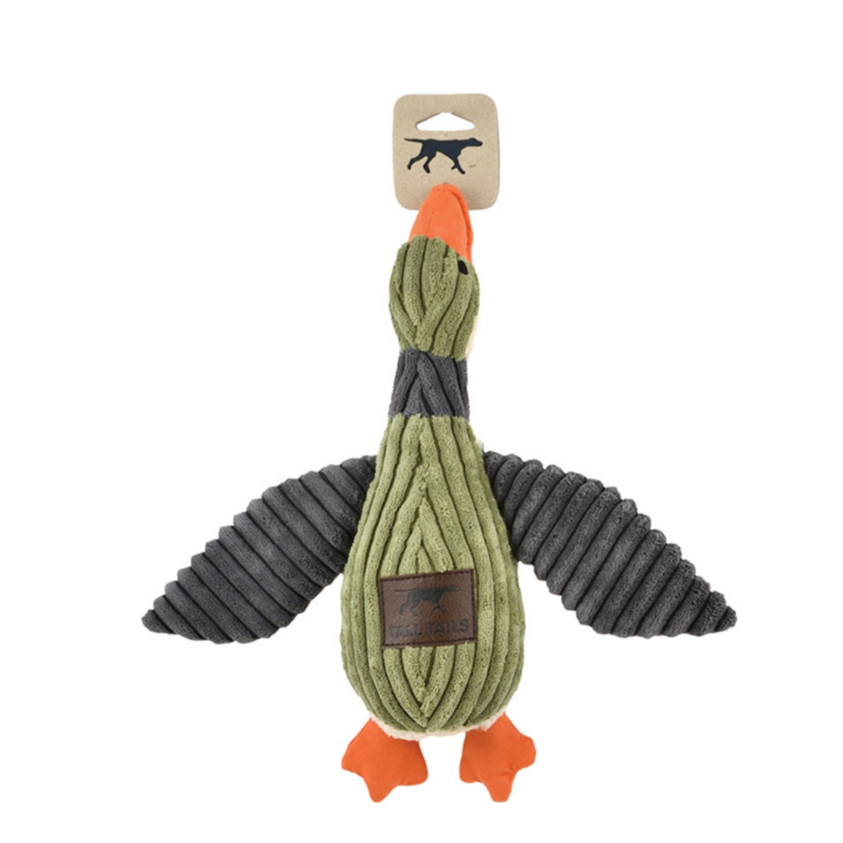 Tall Tails Tall Tails Squeaker Duck Dog Toy Sage - 12 in.