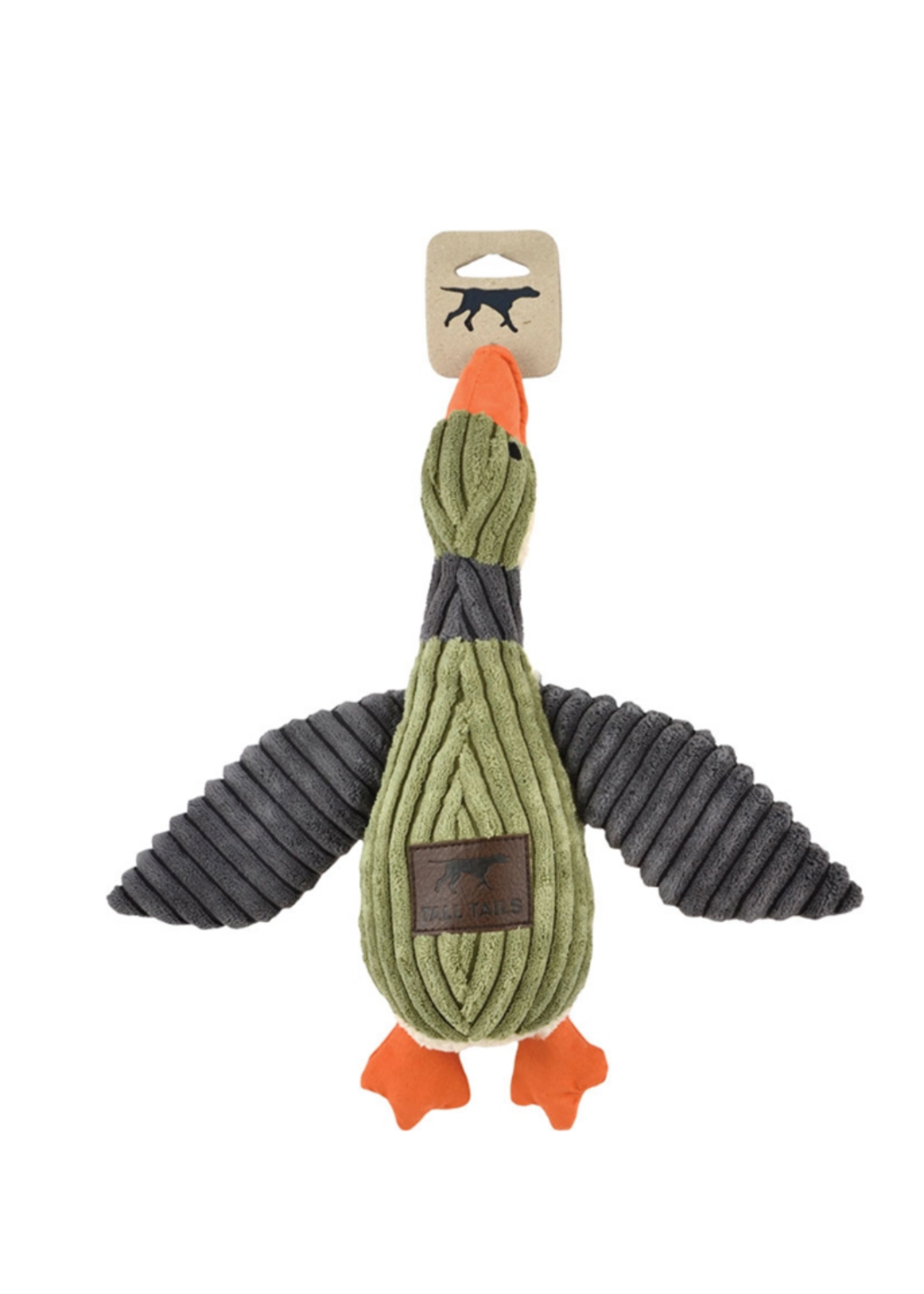 Tall Tails Tall Tails Squeaker Duck Dog Toy Sage - 12 in.